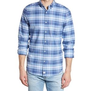 Vineyard Vines Coastline Blue Plaid Shirt